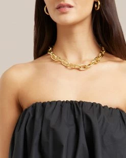 Machete Accessories 14K Gold Convertible Link Necklace