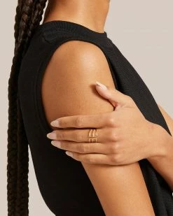 Thatch 14K Gold Plated Cuff Ring