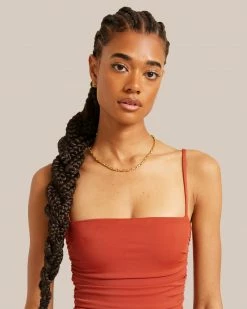 Laura Estrada 14K Gold Plated Woven Link Necklace Accessories