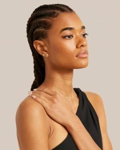 Thatch Accessories 14K Gold Vermeil Jewel Detail Earrings