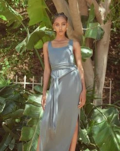 UBASE INTERNATIONAL, INC. Clothing Kelis Tie-Waist Maxi Dress