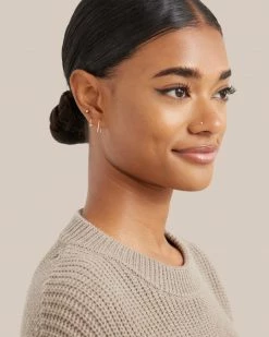 Modern Citizen Celebrate 14K Gold Staple Earrings