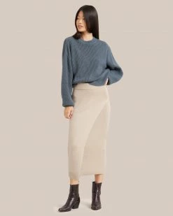 Expert Group Limited Annie Faux Wrap Midi Skirt