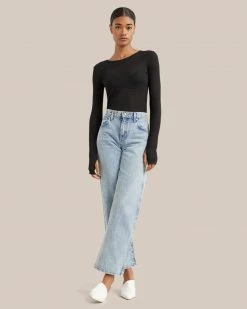 Hua Shang Group (H.K.) Ltd Audra Sheer Long Sleeve Tee Lounge