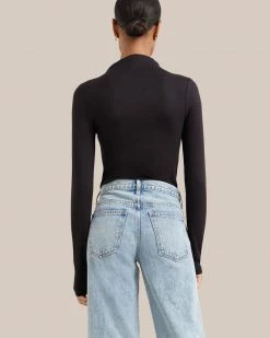 UBASE INTERNATIONAL, INC. Ava Mock-Neck Long-Sleeve Tee Lounge