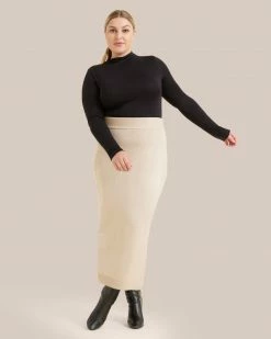 UBASE INTERNATIONAL, INC. Ava Mock-Neck Long-Sleeve Tee Lounge