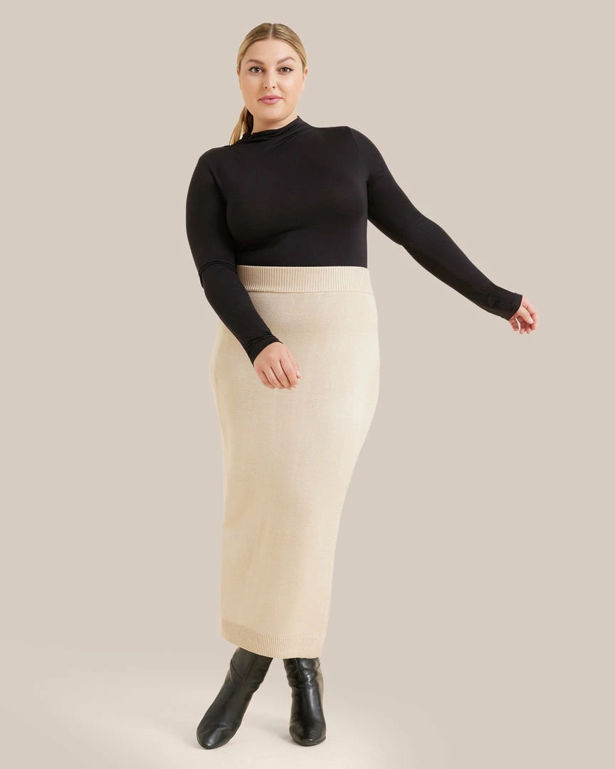 UBASE INTERNATIONAL, INC. Ava Mock-Neck Long-Sleeve Tee Lounge