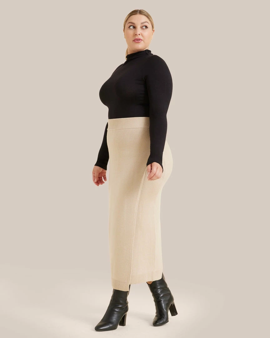 UBASE INTERNATIONAL, INC. Ava Mock-Neck Long-Sleeve Tee Lounge