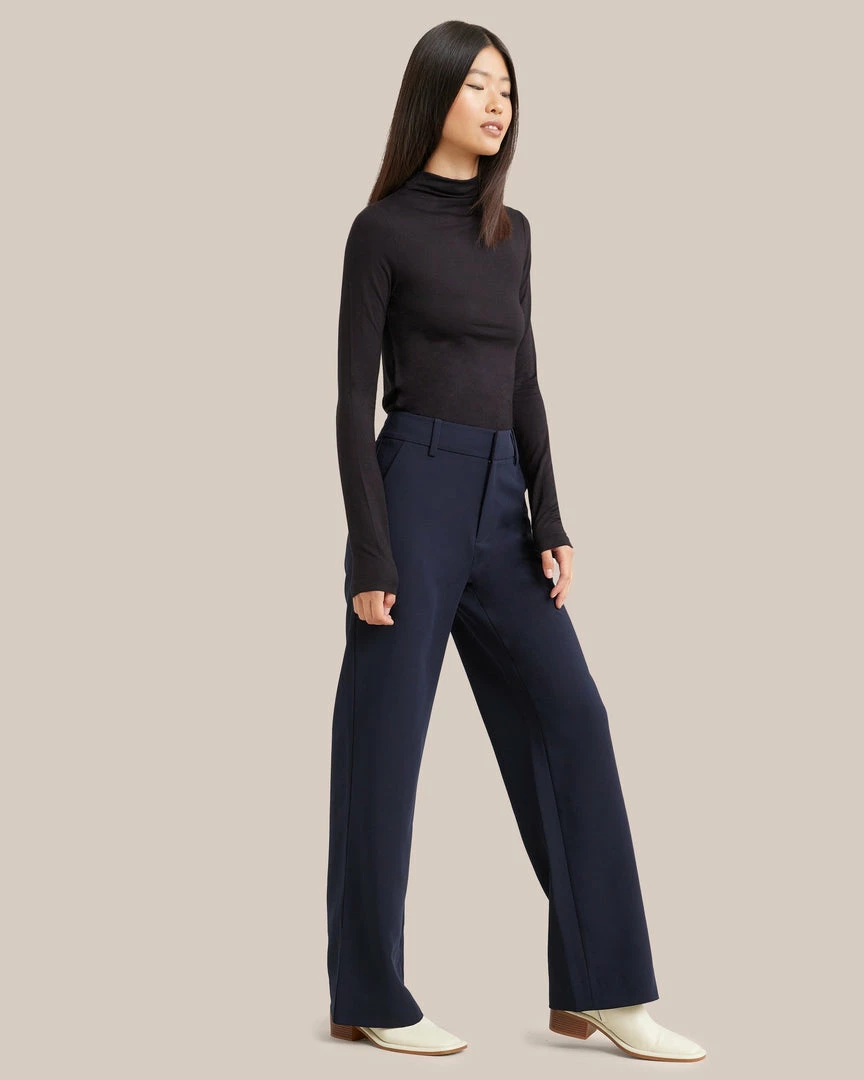 UBASE INTERNATIONAL, INC. Ava Mock-Neck Long-Sleeve Tee Lounge