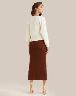 Sky Ocean Development Limited Bree Scallop-Neck Merino Wool Sweater Clothing