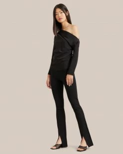 Asia Consultancy Co., Ltd Chrissy Split Hem Ponte Pant
