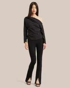 Asia Consultancy Co., Ltd Chrissy Split Hem Ponte Pant