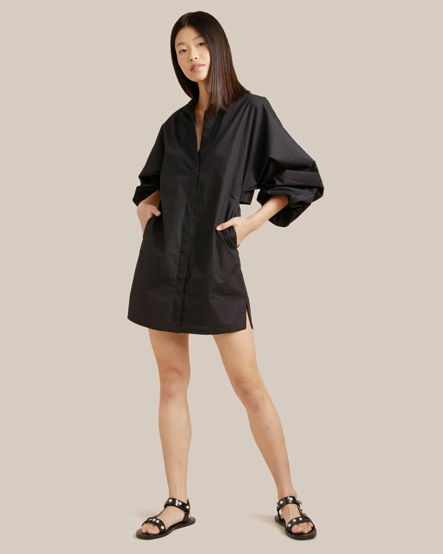 Fashion Apparels Clara Open-Back Button Down Dress