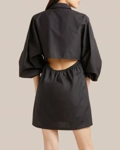 Fashion Apparels Clara Open-Back Button Down Dress