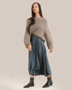 Expert Group Limited Denise Cotton Relaxed Crew Neck Sweater