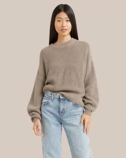 Expert Group Limited Denise Cotton Relaxed Crew Neck Sweater