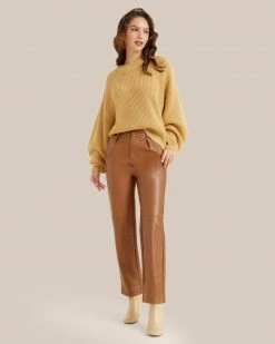 Expert Group Limited Denise Cotton Relaxed Cropped Crew Neck Sweater