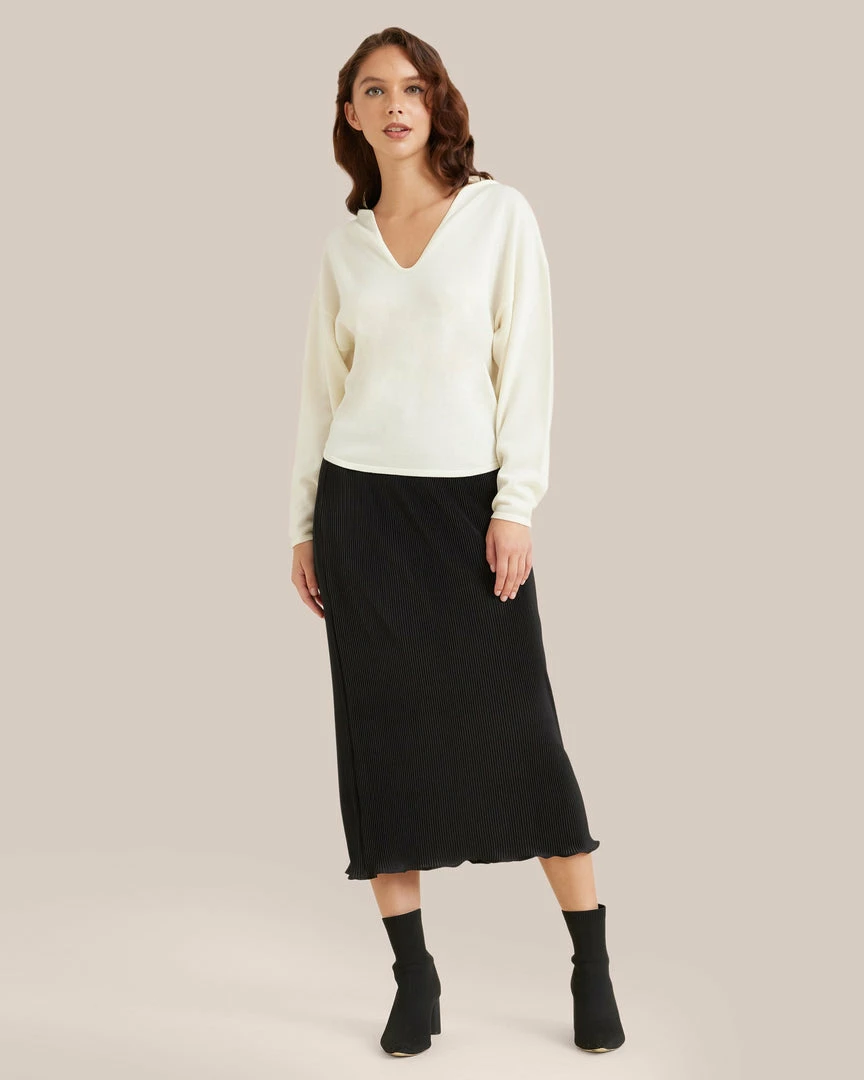 Modern Ref Celebrate Eloise Plisse Midi Skirt