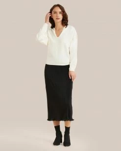 Modern Ref Celebrate Eloise Plisse Midi Skirt