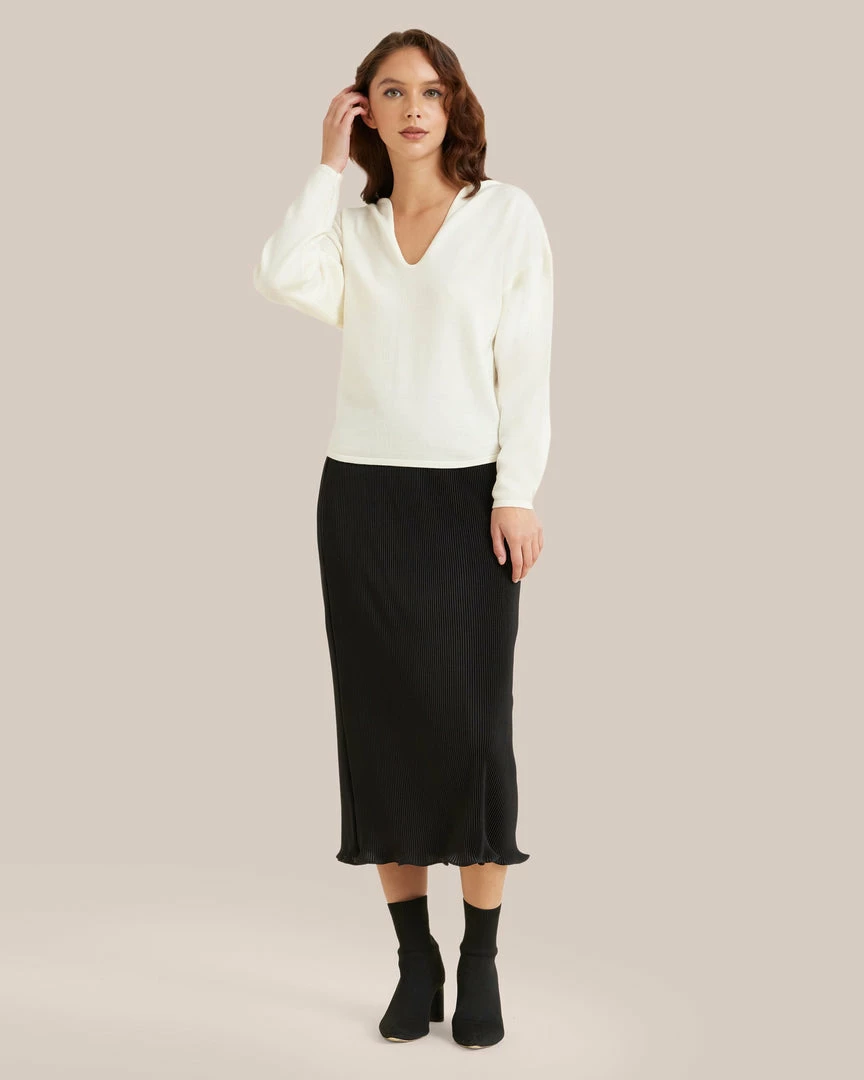 Modern Ref Celebrate Eloise Plisse Midi Skirt