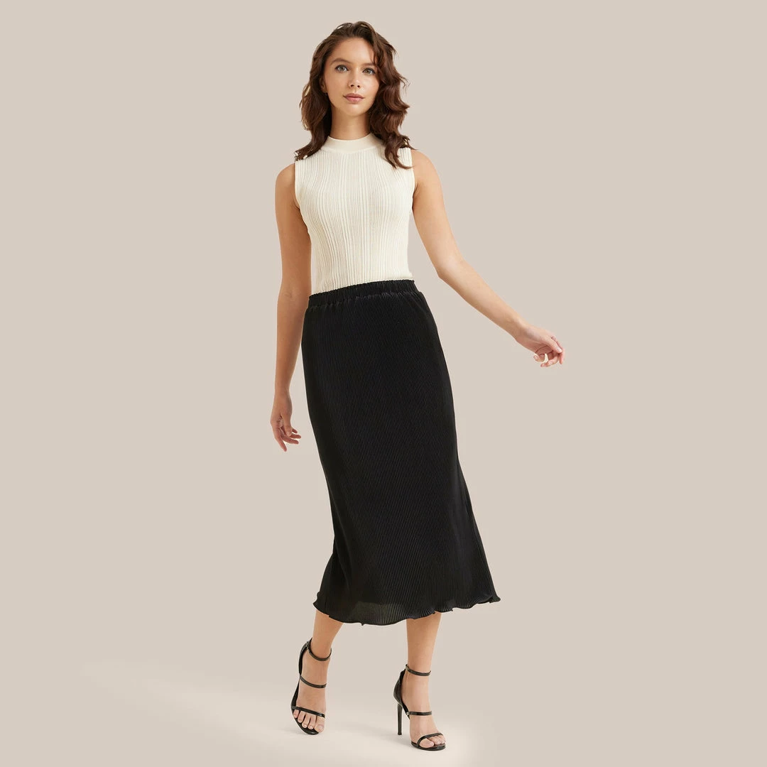 Modern Ref Celebrate Eloise Plisse Midi Skirt