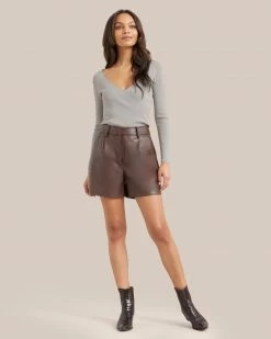 Crescent Clothing Francia Vegan Leather Short