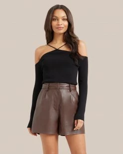 Crescent Clothing Francia Vegan Leather Short