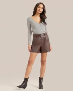 Crescent Clothing Francia Vegan Leather Short