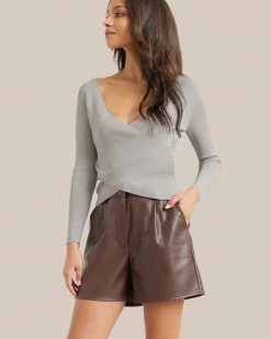 Crescent Clothing Francia Vegan Leather Short