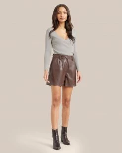 Crescent Clothing Francia Vegan Leather Short