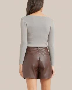 Crescent Clothing Francia Vegan Leather Short