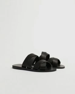Kyma Vacation Kalamos Leather Cross-Strap Sandal