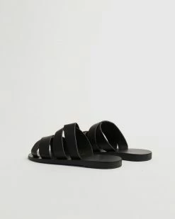 Kyma Vacation Kalamos Leather Cross-Strap Sandal