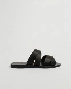 Kyma Vacation Kalamos Leather Cross-Strap Sandal