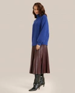 Expert Group Limited Kellee Ribbed Oversized Turtleneck Clothing