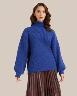 Expert Group Limited Kellee Ribbed Oversized Turtleneck Clothing
