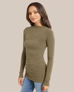 Hua Shang Group (H.K.) Ltd Kimberly Ruched Long-Sleeve Tee