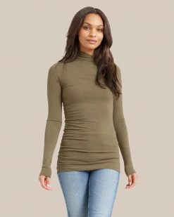 Hua Shang Group (H.K.) Ltd Kimberly Ruched Long-Sleeve Tee