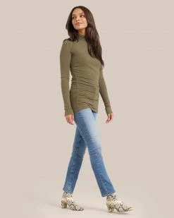 Hua Shang Group (H.K.) Ltd Kimberly Ruched Long-Sleeve Tee