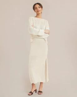 Modern Ref Liu Linen Blend Maxi Skirt Clothing