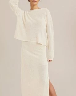 Modern Ref Liu Linen Blend Maxi Skirt Clothing