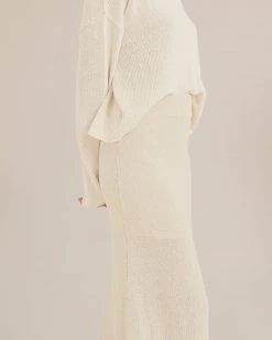 Modern Ref Liu Linen Blend Maxi Skirt Clothing