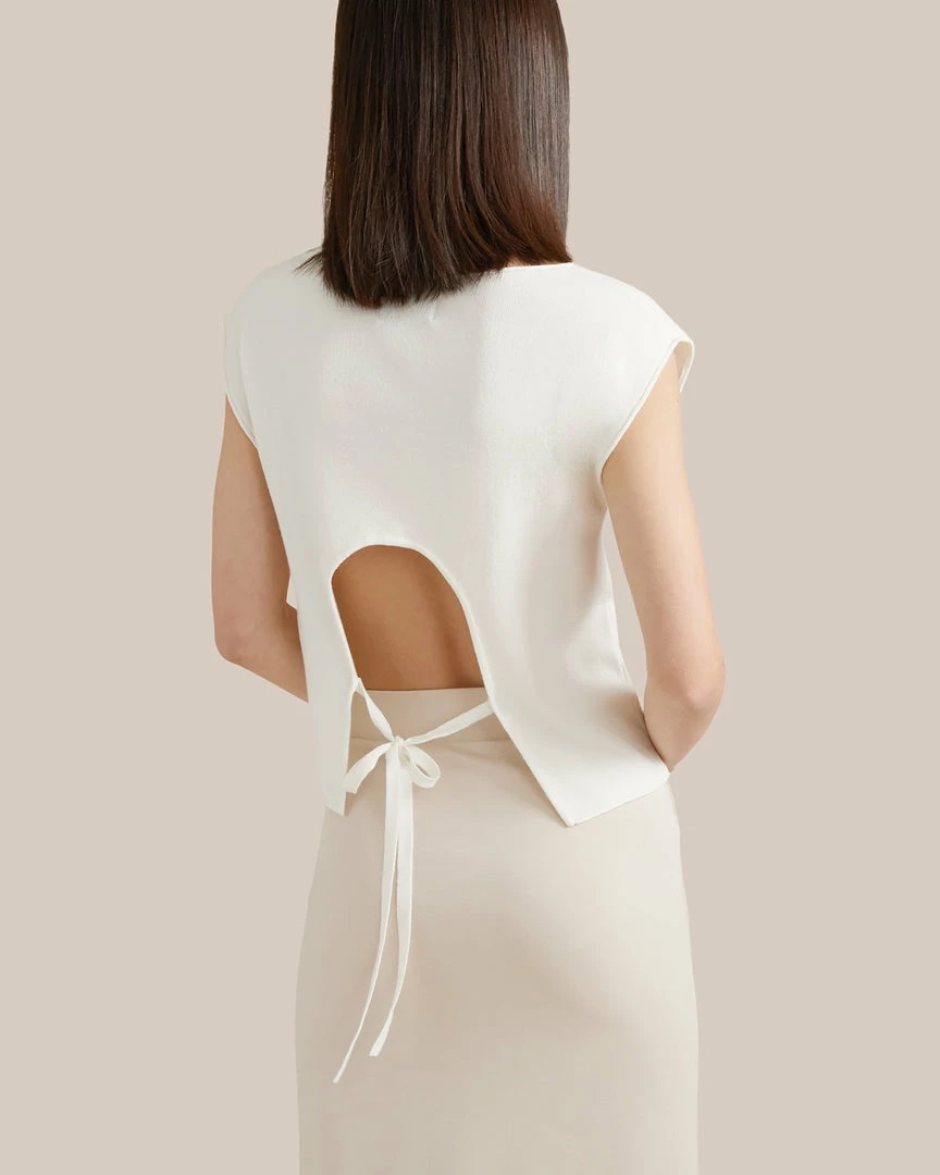 Hwa Fong Company Clothing Maia Tie-Back Knit Tank