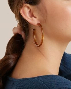 Nat + Noor Milo Amber Hoops
