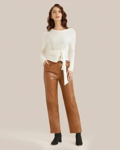Emory Park Pernille Vegan Leather Trouser Clothing