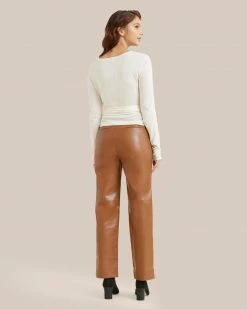 Emory Park Pernille Vegan Leather Trouser Clothing