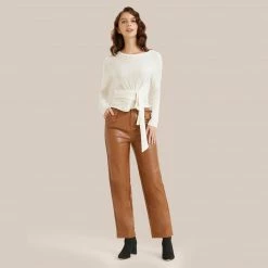 Emory Park Pernille Vegan Leather Trouser Clothing