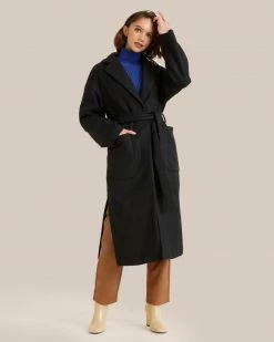 Fore Collection Shayla Belted Coat Clothing