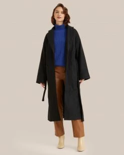 Fore Collection Shayla Belted Coat Clothing