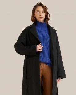 Fore Collection Shayla Belted Coat Clothing